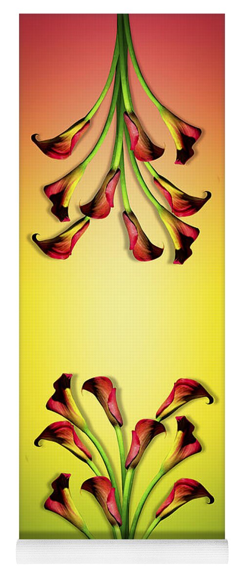 Calla Lily Yoga Mat featuring the photograph Calla Lily Beautiful Flowers by Mark Ashkenazi