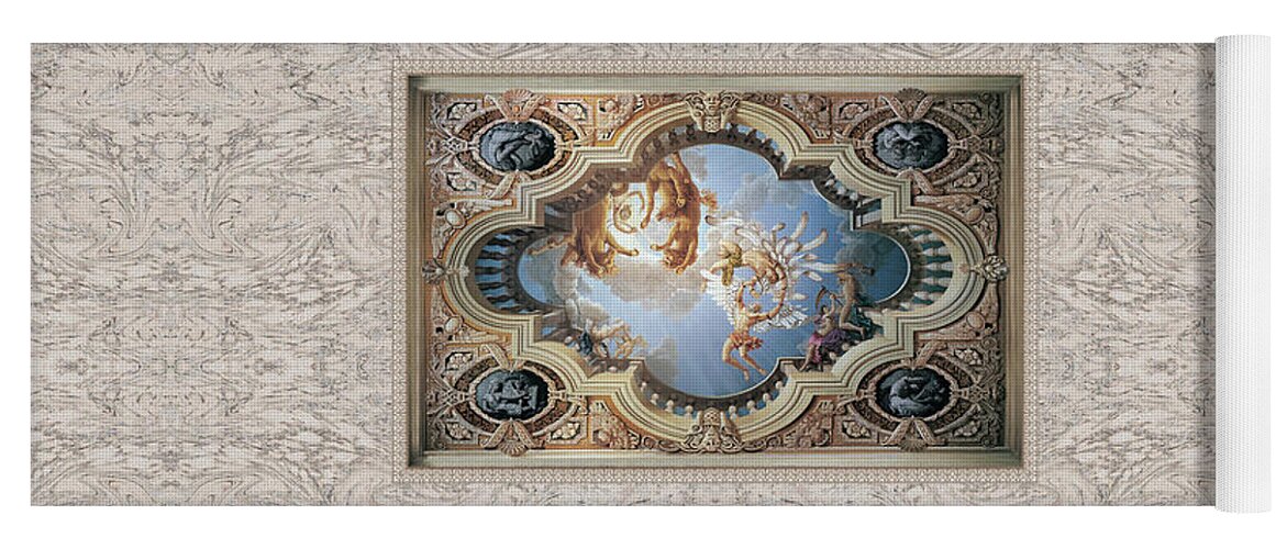 Fall Of Icarus Yoga Mat featuring the painting Fall of Icarus by Kurt Wenner