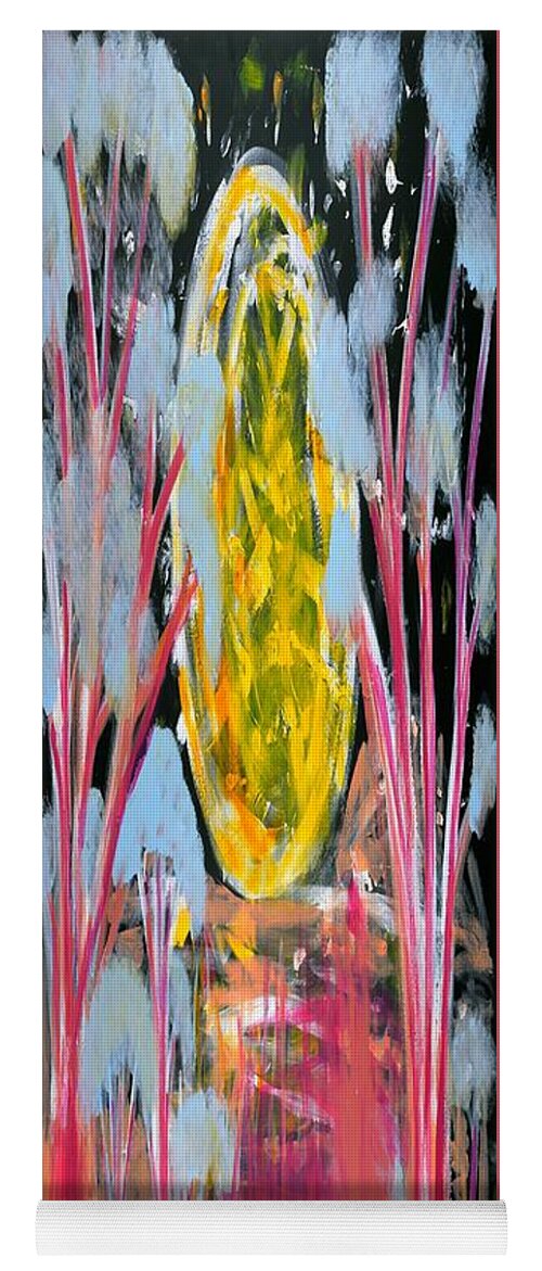 Australian Art Yoga Mat featuring the painting Australian outback by Peter Johnstone