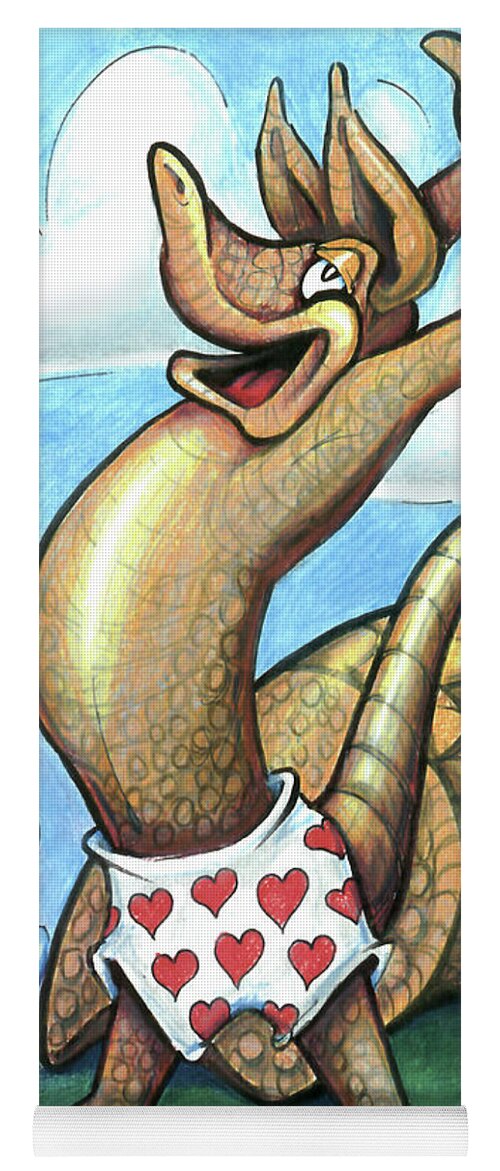 Armadillo Yoga Mat featuring the digital art Get Out of Your Shell, Stop and Smell the Bluebonnets by Kevin Middleton