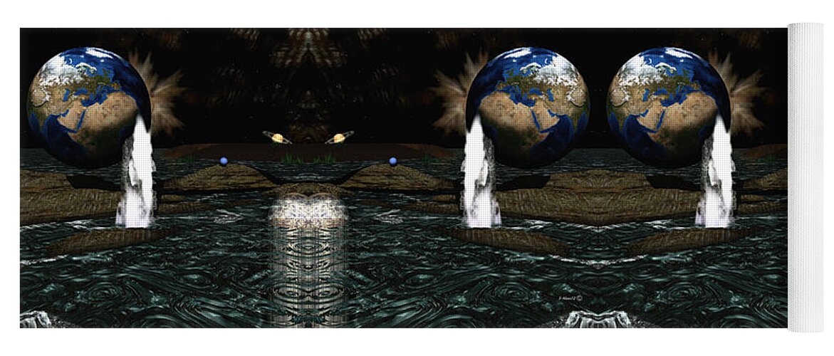  Earth Yoga Mat featuring the digital art Epoch by Shari Nees