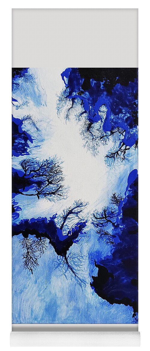 Abstract Yoga Mat featuring the painting Ascent by Christine Bolden