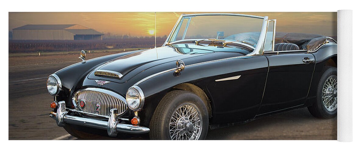Austin_healey 3000 Roadster Yoga Mat featuring the photograph Austin-Healey 3000 Roadster by Dave Koontz