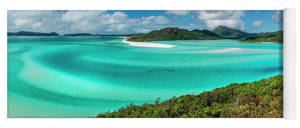 Whitsundays Yoga Mat featuring the photograph Australia - Hill inlet panorama by Olivier Parent