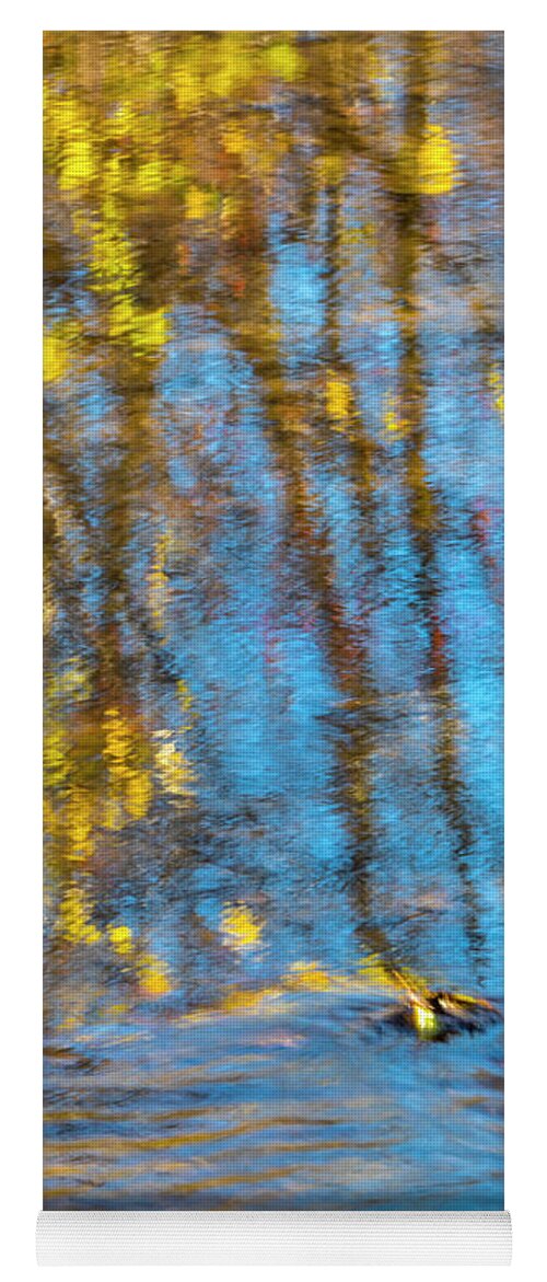 Ewing Park Yoga Mat featuring the photograph Autumn Colors and Textures by Ray Silva