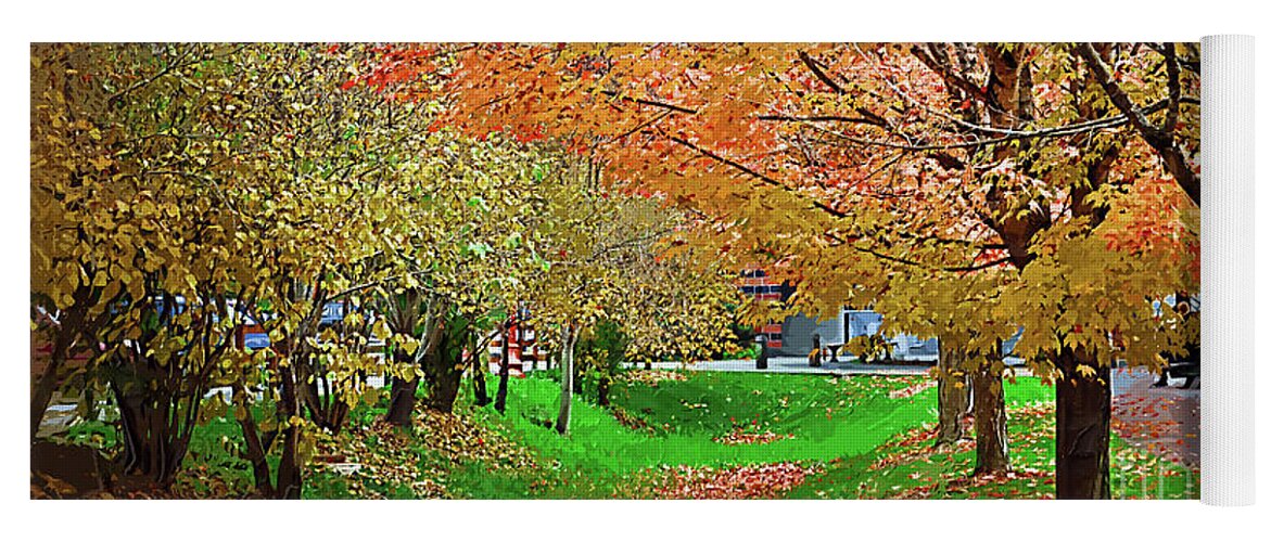 Autumn-foliage Yoga Mat featuring the digital art Autumn Colors by Kirt Tisdale