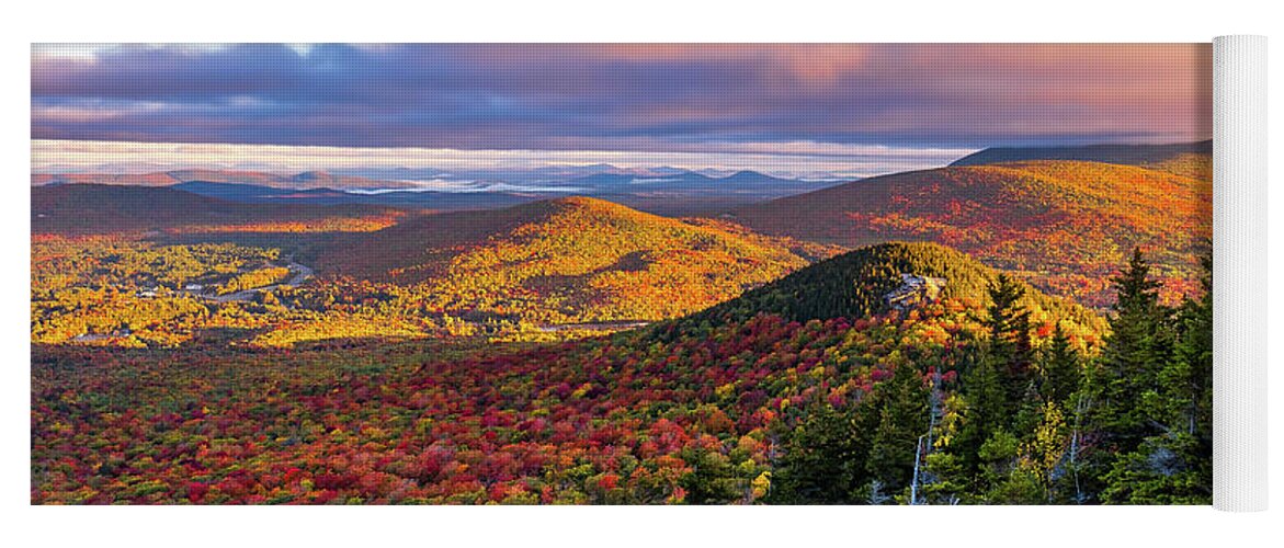 New Hampshire Yoga Mat featuring the photograph Autumn Heights by Jeff Sinon