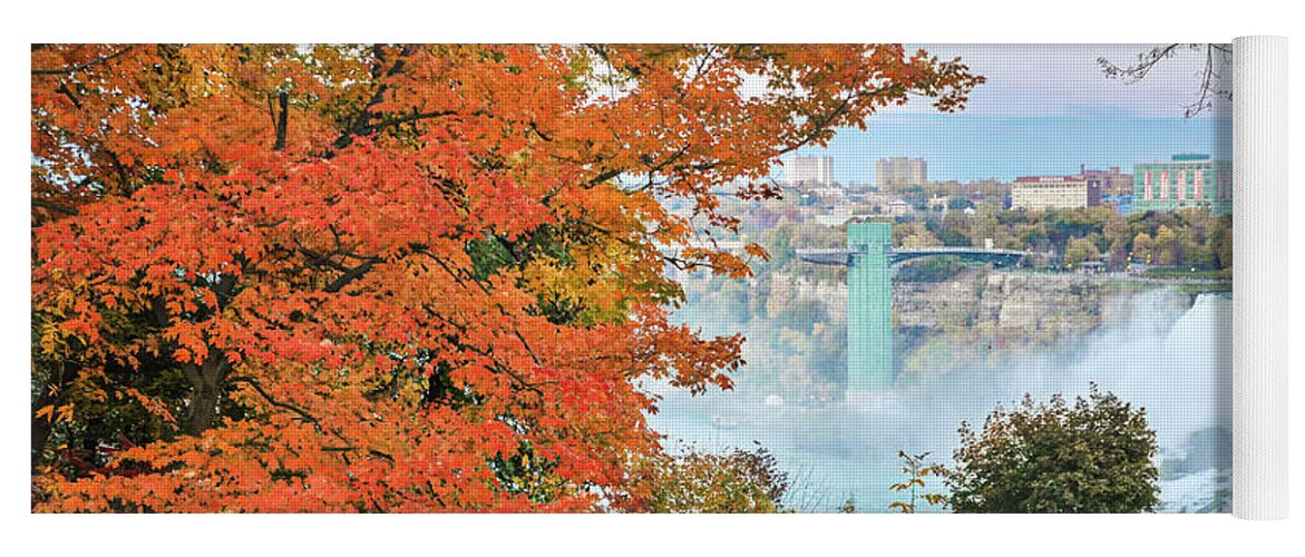 Autumn In Niagara Yoga Mat featuring the photograph Autumn in Niagra by Rebecca Herranen