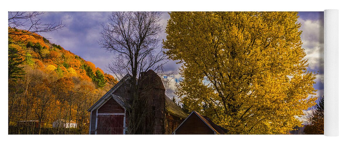 Vermont Yoga Mat featuring the photograph Autumn in Pomfret Vermont by Scenic Vermont Photography
