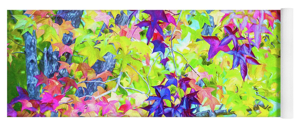 Autumn Leaves Yoga Mat featuring the photograph Autumn leaves by Sheila Smart Fine Art Photography