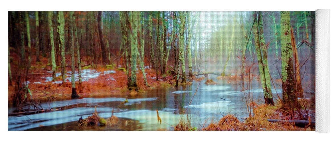 Winter Wonders Yoga Mat featuring the photograph Autumn morning by Lilia S
