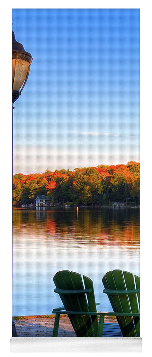 Autumn Relaxation Yoga Mat featuring the photograph Autumn Relaxation by David Patterson