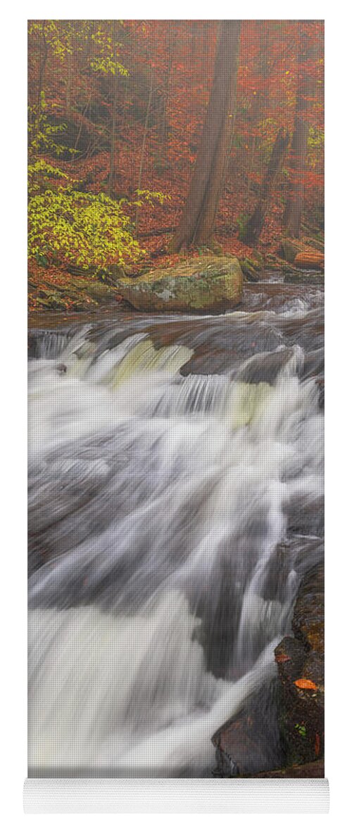 Fall Colors Yoga Mat featuring the photograph Autumn Slide by Darren White