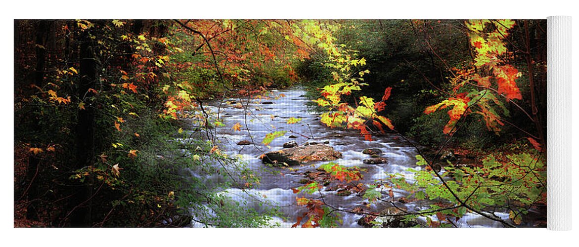 Fall Colors Yoga Mat featuring the photograph Autumn's Glory by Rick Lipscomb