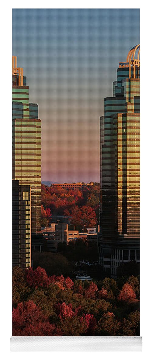 King & Queen Buildings Yoga Mat featuring the photograph Autumns King And Queen by Doug Sturgess