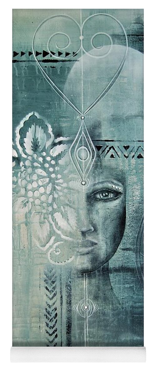  Yoga Mat featuring the painting Awakened 1 by Reina Cottier