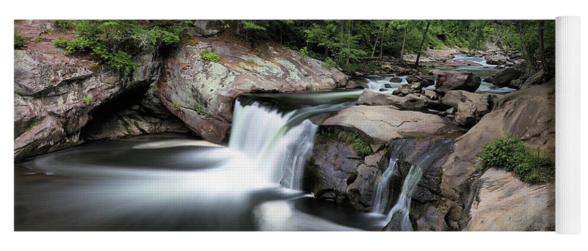 Baby Falls Tennessee Yoga Mat featuring the photograph Baby Falls by Rick Lipscomb