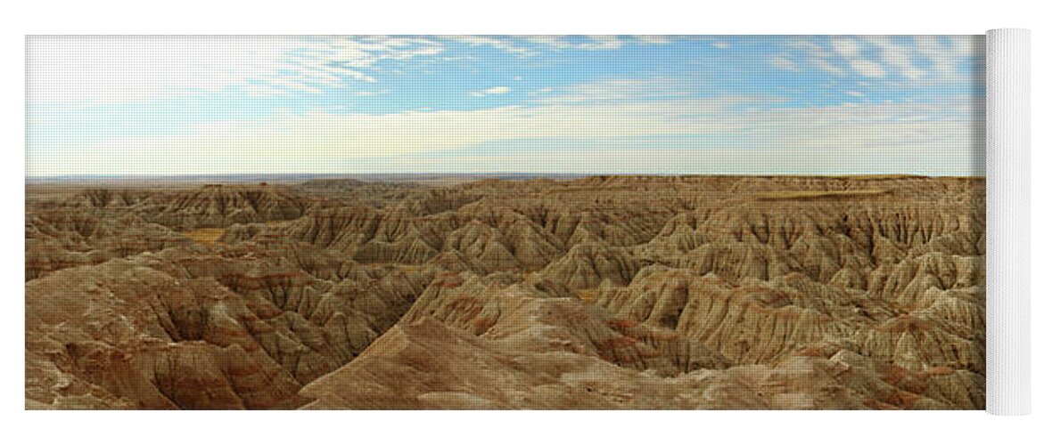 Badlands National Park Yoga Mat featuring the photograph Badlands National Park by Lens Art Photography By Larry Trager