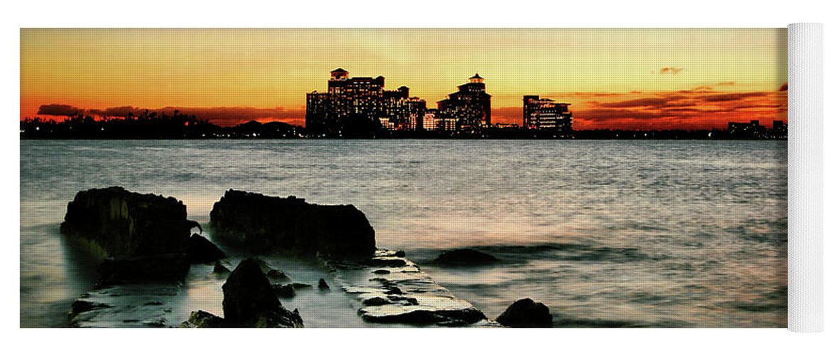 Sunset Yoga Mat featuring the photograph Baha Mar Sunset by Montez Kerr