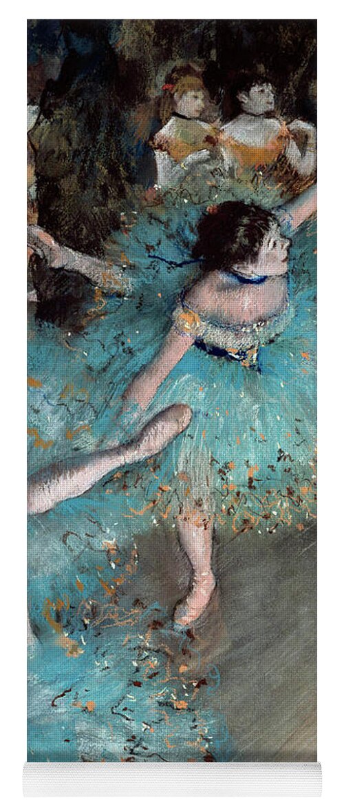 Degas Yoga Mat featuring the painting Ballerina on pointe by Edgar Degas