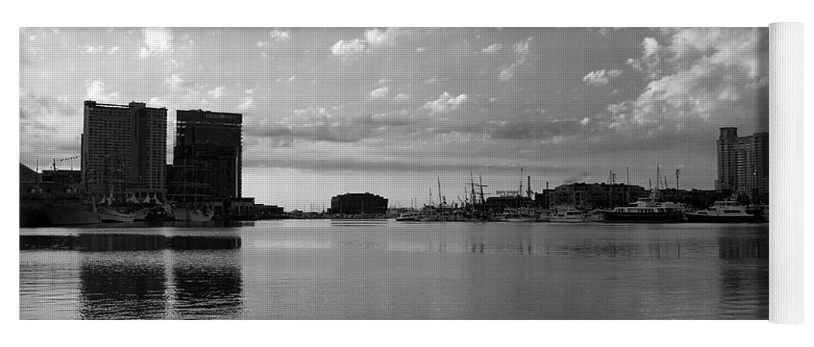 Baltimore Yoga Mat featuring the photograph Baltimore Harbor by Carolyn Stagger Cokley