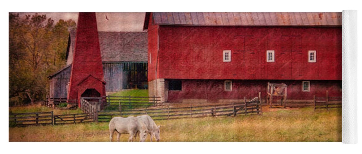  Yoga Mat featuring the photograph Barn at Carriage Hill by Jack Wilson