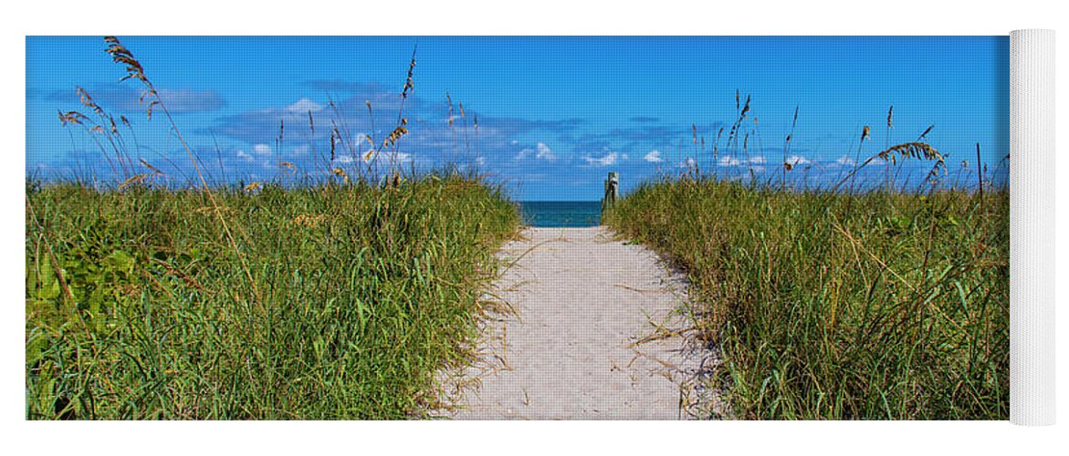 Beach Yoga Mat featuring the photograph Beach Path by Blair Damson