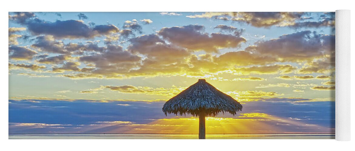 Sunrise Yoga Mat featuring the photograph Beach Sunrise by Ty Husak