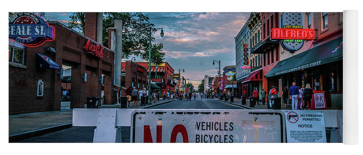Beale Street Yoga Mat featuring the photograph Beale Street by Darrell DeRosia