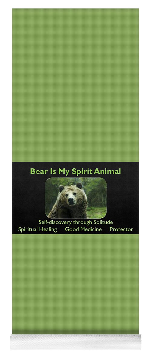 Bear Yoga Mat featuring the photograph Bear Is My Spirit Animal by Nancy Ayanna Wyatt