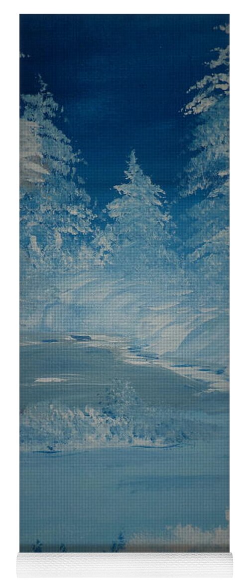 Donnsart1 Yoga Mat featuring the painting Beautiful Chilly Winter Painting # 204 by Donald Northup