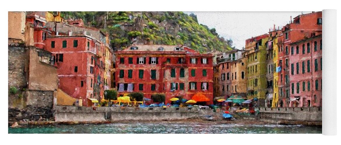 Architecture Yoga Mat featuring the photograph Beautiful Vernazza by Patricia Hofmeester