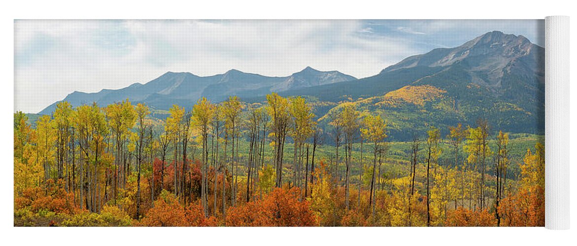 Autumn Yoga Mat featuring the photograph Beckwith Autumn by Aaron Spong