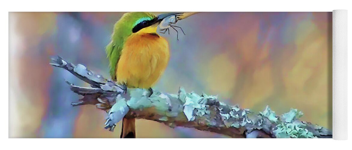 Bee-eater Yoga Mat featuring the painting Bee-eater by Joel Smith