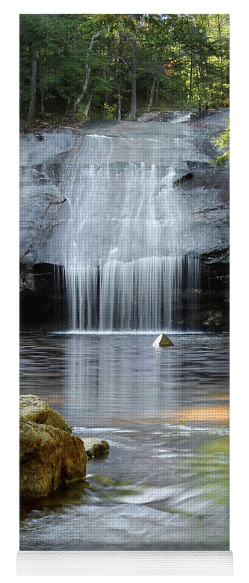 Beede Yoga Mat featuring the photograph Beede Falls by White Mountain Images