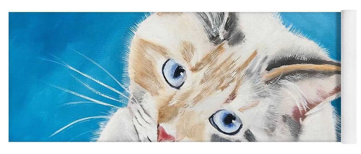 Pets Yoga Mat featuring the painting Bella by Kathie Camara