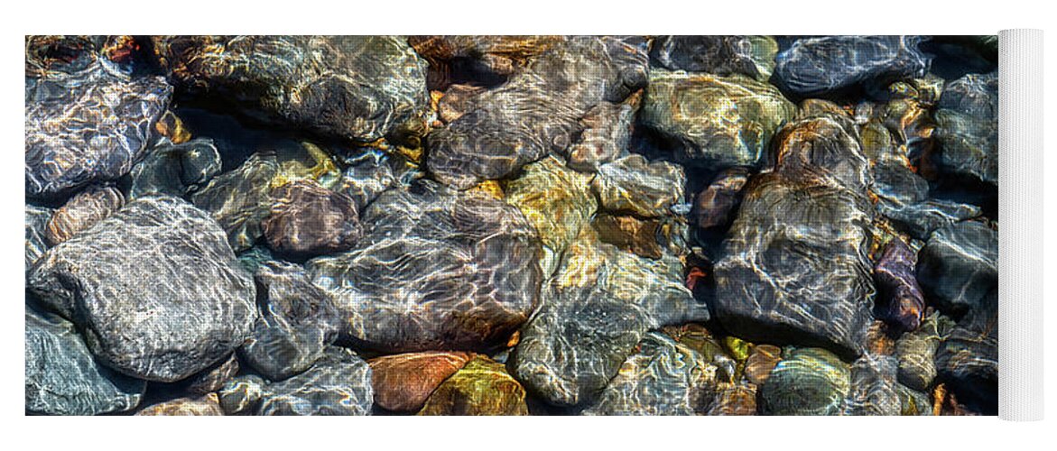 Rocks Yoga Mat featuring the photograph Bending Light by Darren White