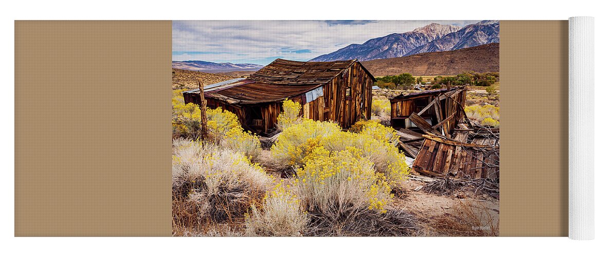 Ghost Town Yoga Mat featuring the photograph Benton Hot Springs Return to Nature by Ryan Huebel