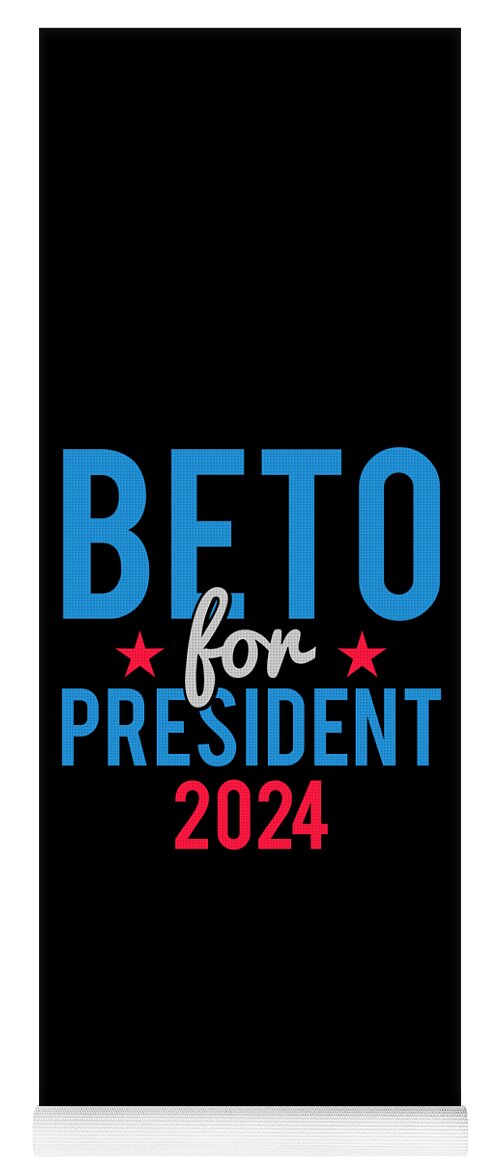 Democrat Yoga Mat featuring the digital art Beto For President 2024 by Flippin Sweet Gear