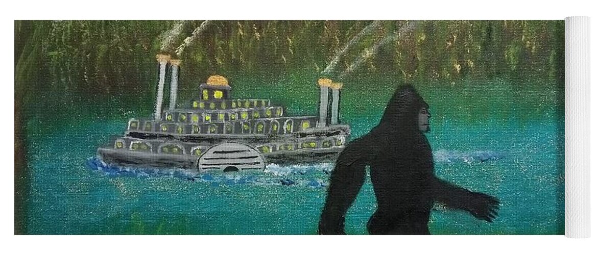 Bigfoot Yoga Mat featuring the painting Big Foot by David Westwood