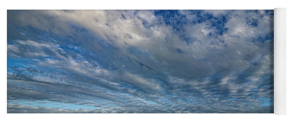 Landscape Yoga Mat featuring the photograph Big Sky Galveston by Jerry Connally