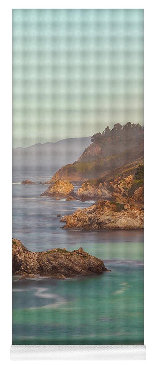 Landscape Yoga Mat featuring the photograph Big Sur Sunrise vertical by Jonathan Nguyen