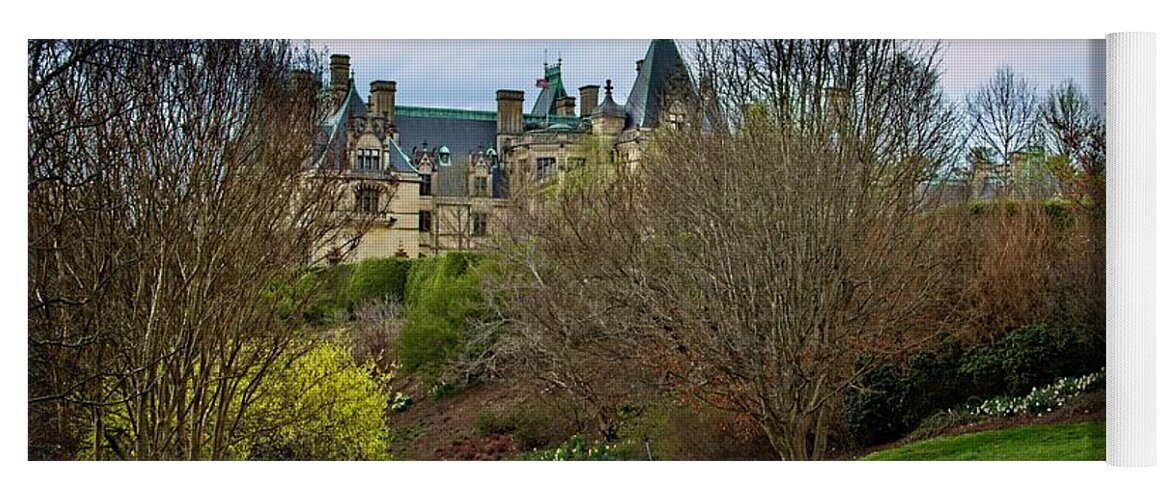 Path Yoga Mat featuring the photograph Biltmore House Garden Path by Allen Nice-Webb