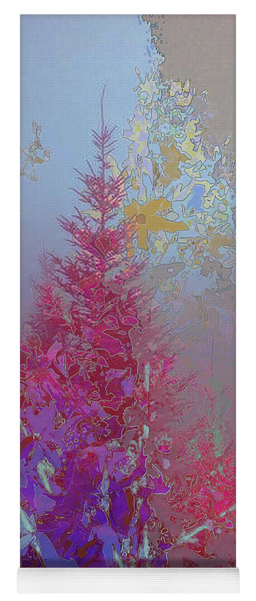 Nature Yoga Mat featuring the digital art Blissed Out in Nature by Alexandra Vusir