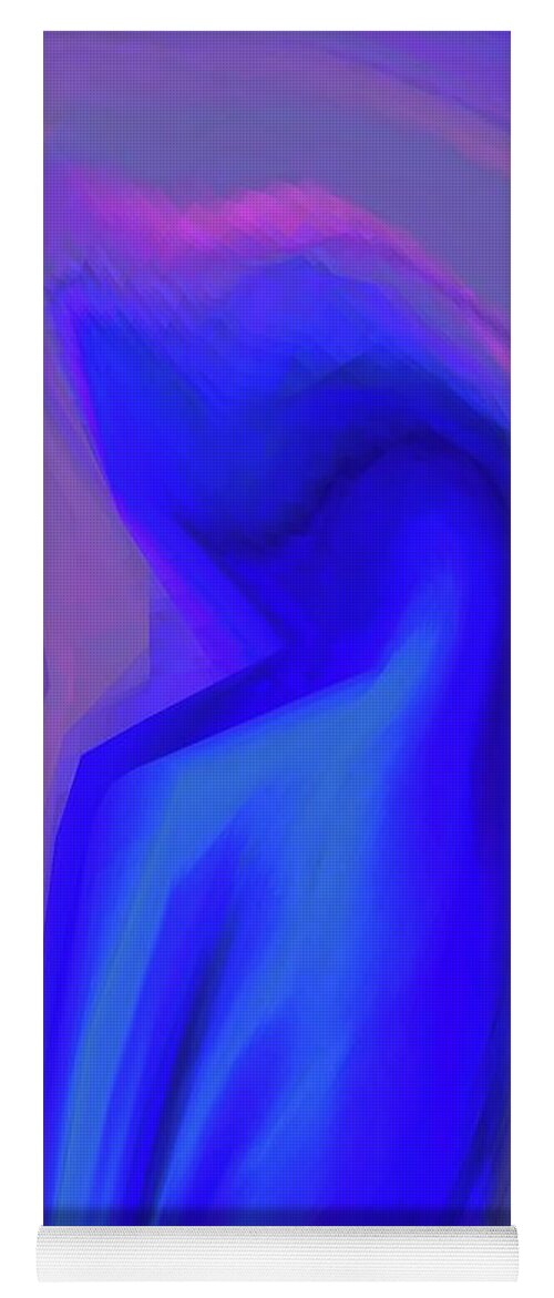  Yoga Mat featuring the digital art Blue 1 by Glenn Hernandez