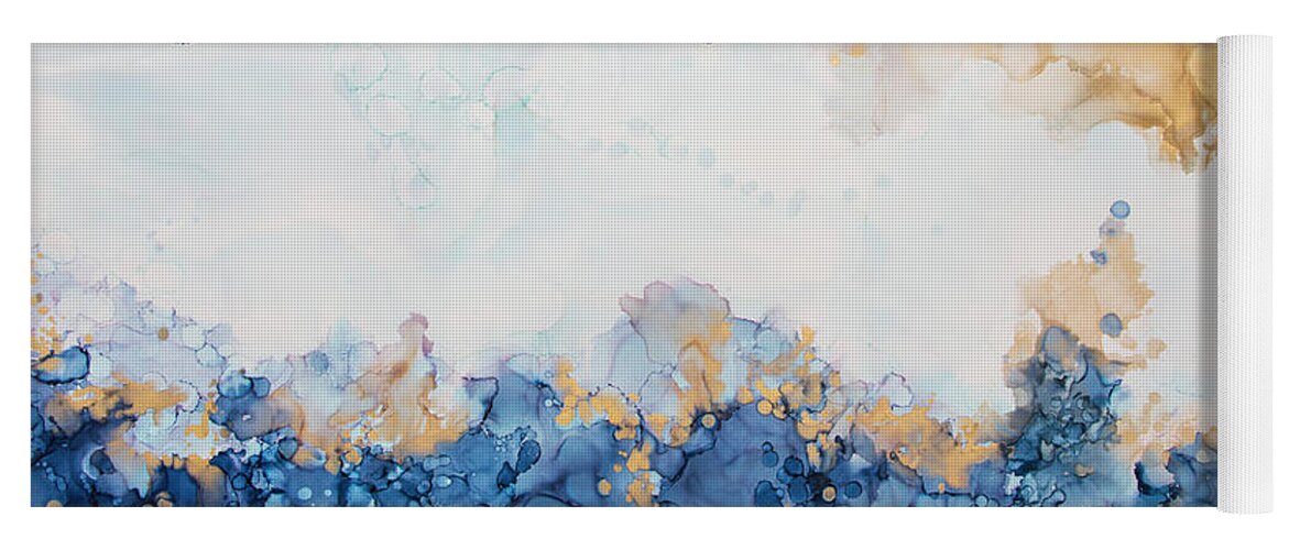 Blue Yoga Mat featuring the painting Blue Heaven by Katrina Nixon