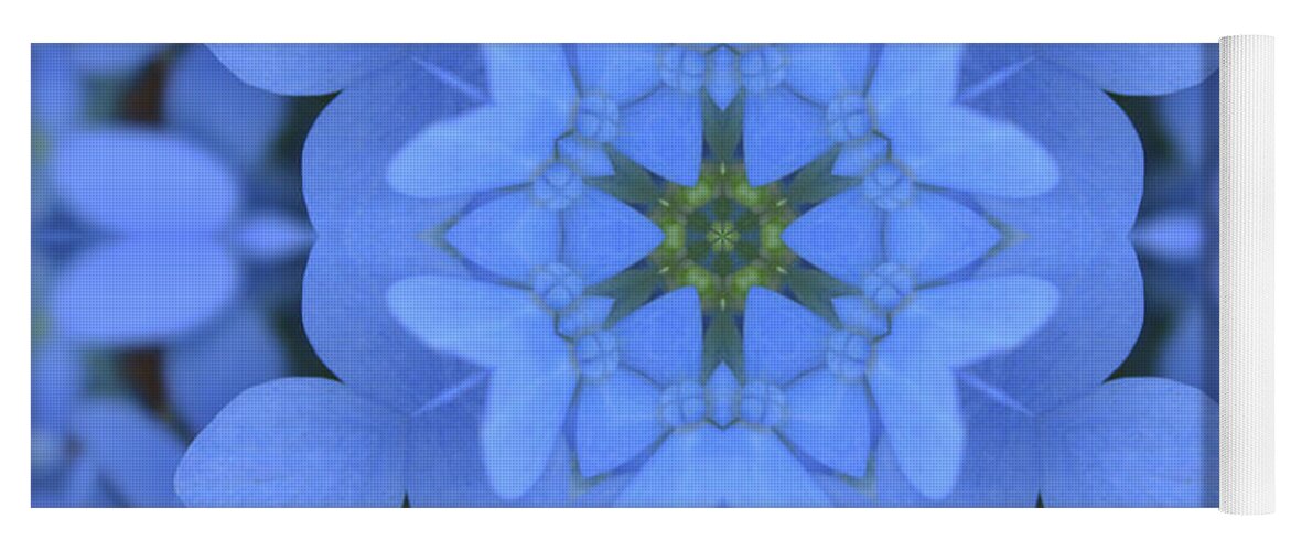 Hydrangea Yoga Mat featuring the photograph Blue Hydrangea Kaleidoscope by Aimee L Maher ALM GALLERY