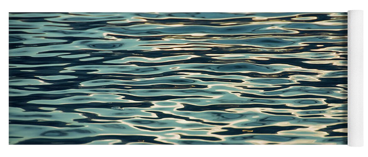 Abstract Water Yoga Mat featuring the photograph Blue Ocean by Naomi Maya