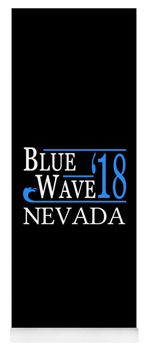 Election Yoga Mat featuring the digital art Blue Wave NEVADA Vote Democrat by Flippin Sweet Gear