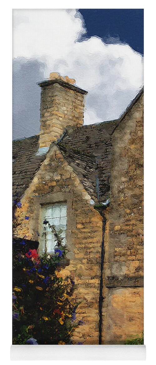 Bourton-on-the-water Yoga Mat featuring the photograph Bourton Back Alley by Brian Watt